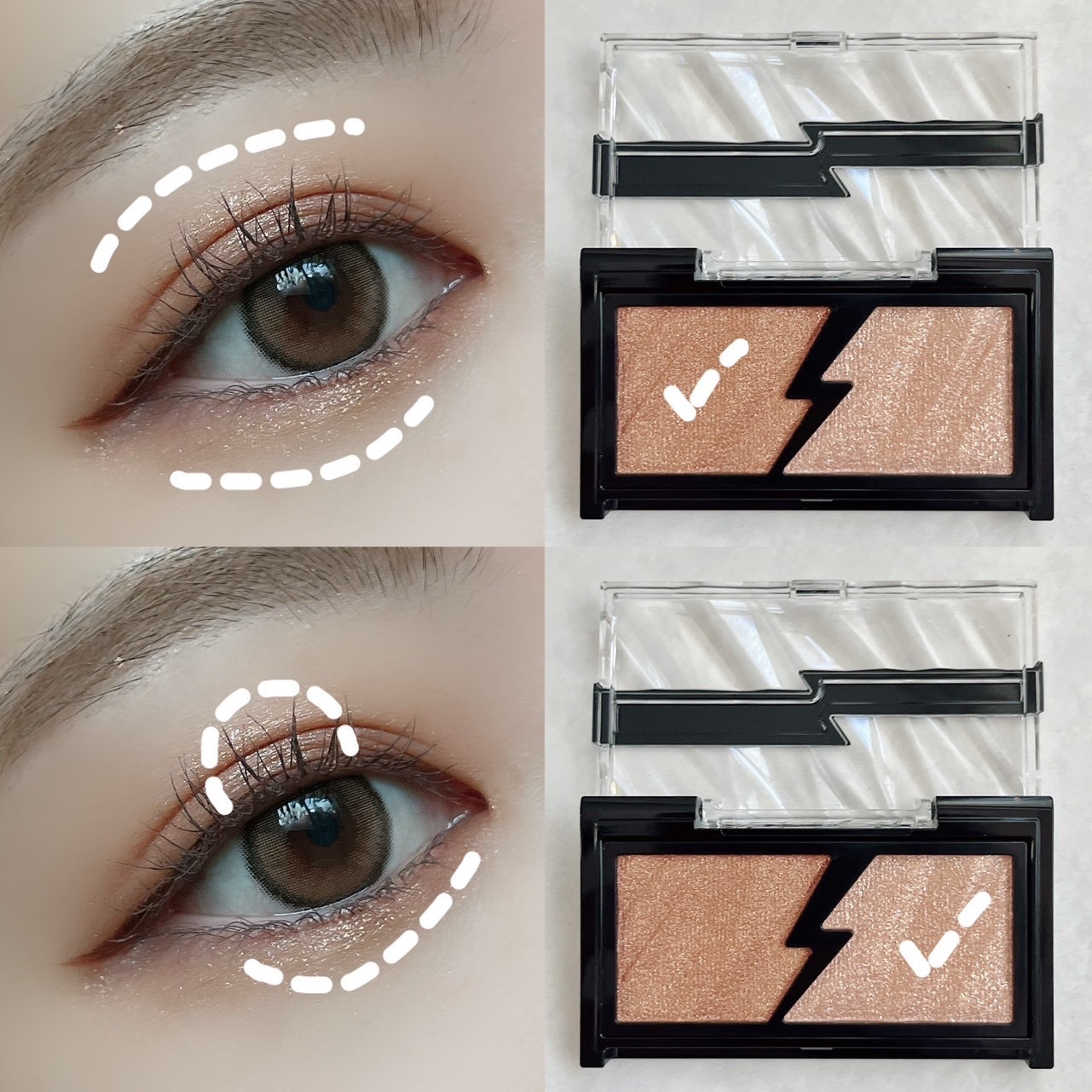 エレクトリックショックアイズ  BR-3 トワイライトカッパー/KATE/アイシャドウパレットを使ったクチコミ（2枚目）