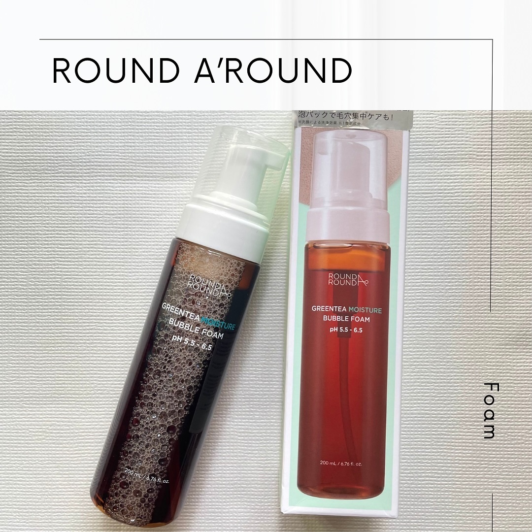 グリーンティーモイスチャーバブルフォーム/ラウンドアラウンド/泡洗顔を使ったクチコミ（1枚目）