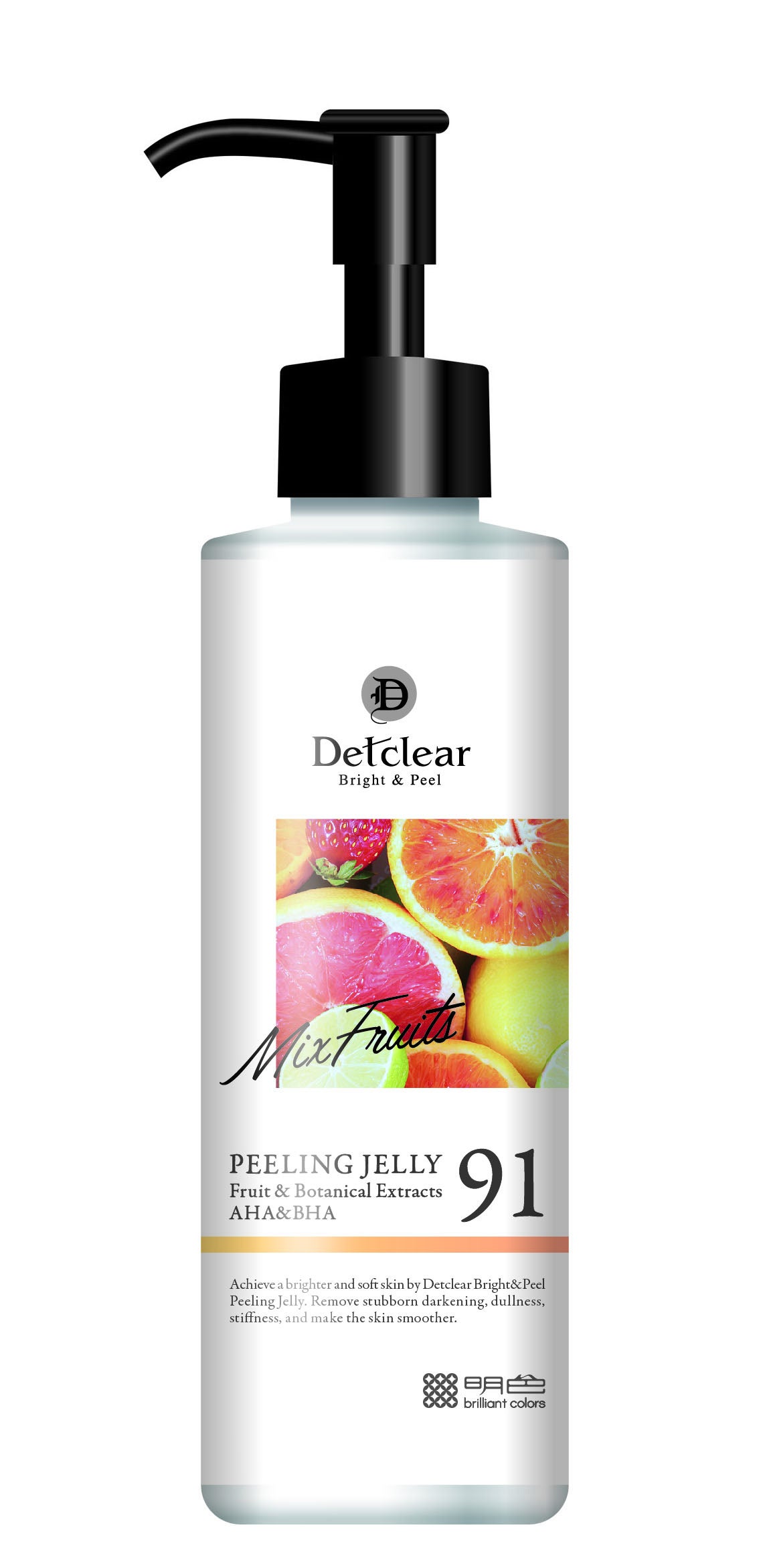DETクリア ブライト&ピール ピーリングジェリー<ミックスフルーツの香り> 休井美郷コラボデザイン