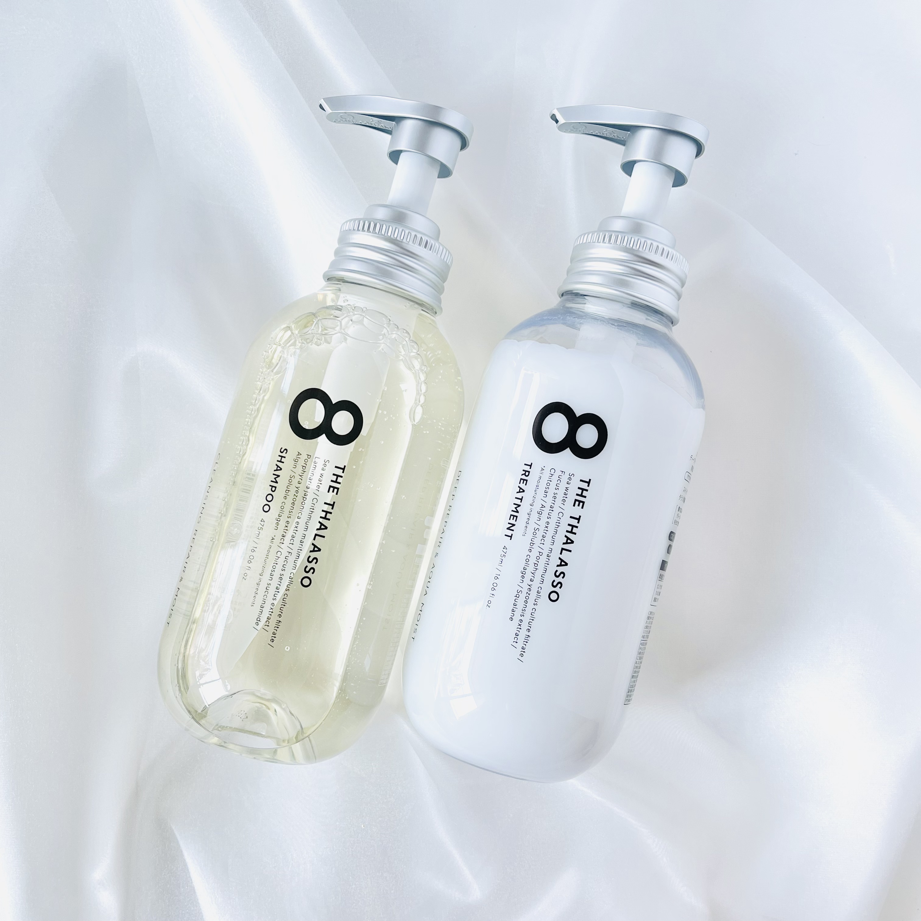 [旧商品]クレンジングリペア＆モイスト 美容液シャンプー／ディープリペア＆アクアモイスト 美容液トリートメント/エイトザタラソ/市販シャンプーを使ったクチコミ（1枚目）