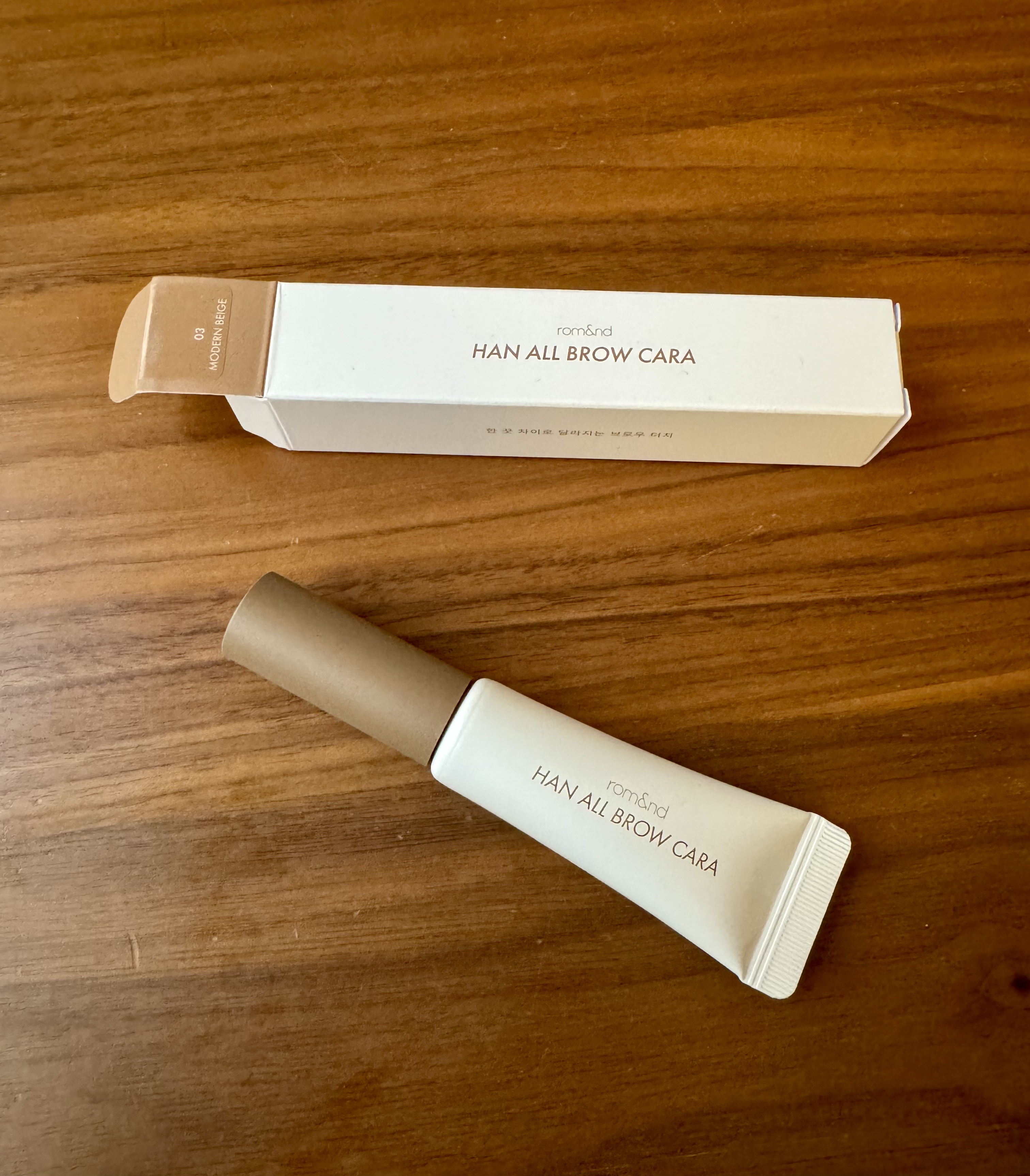 ハンオールブロウカラ/rom&nd/眉マスカラを使ったクチコミ（2枚目）