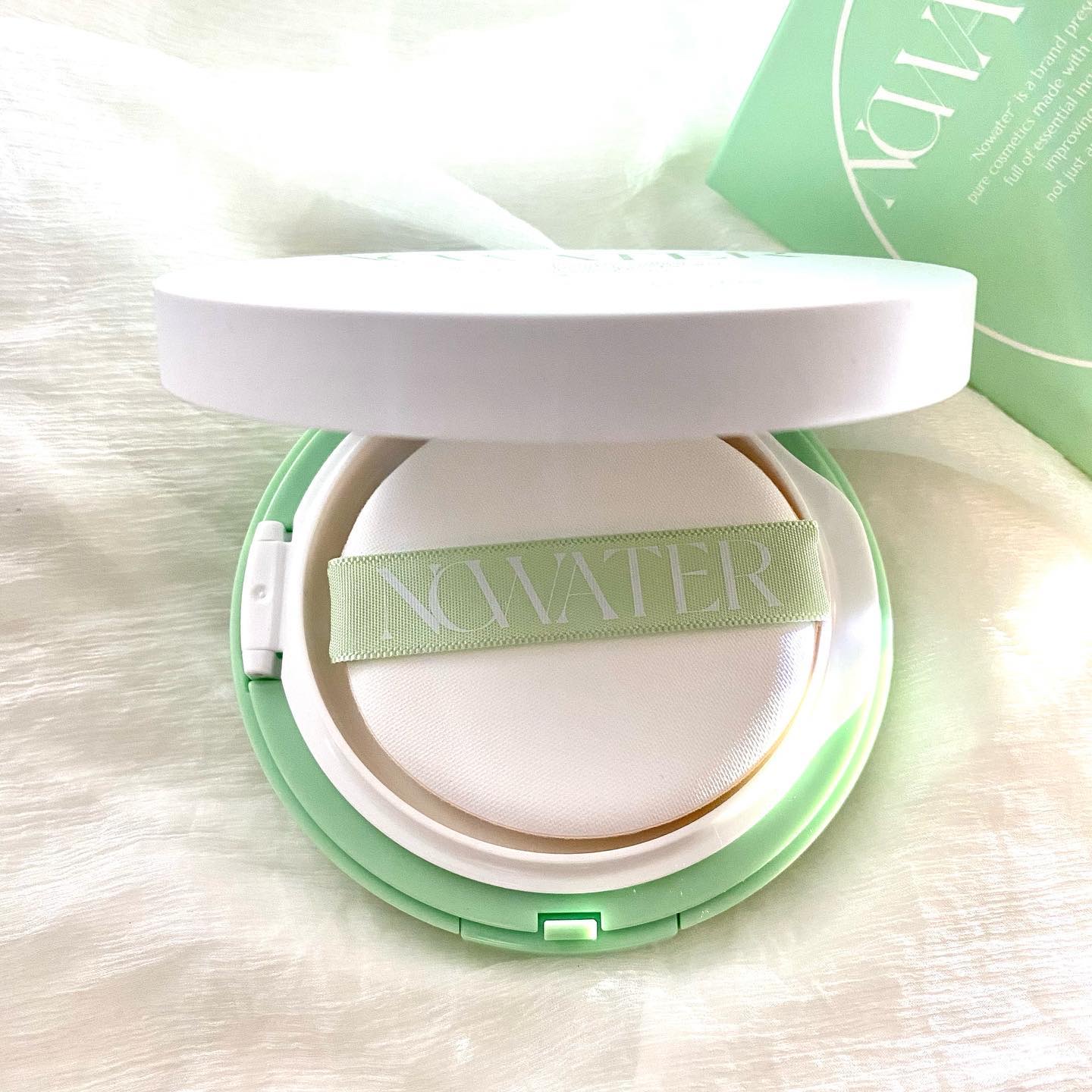 ティーツリーデイデイトーンアップサンクッション #02 ナチュラルライト/NOWATER/日焼け止めローションを使ったクチコミ（2枚目）