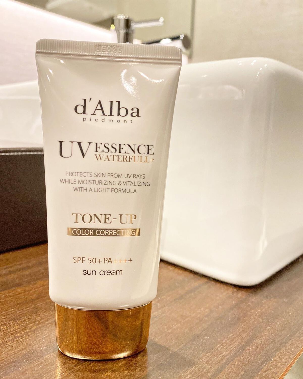 ウォータフルトーンアップサンクリーム/ダルバ/日焼け止めクリームを使ったクチコミ(1枚目)