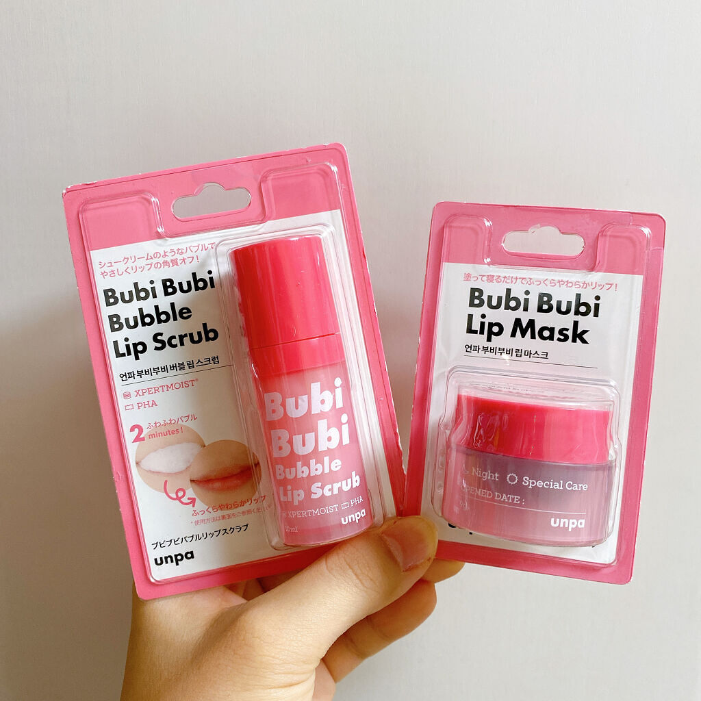 ブビブビ バブルリップスクラブ/unpa/リップスクラブを使ったクチコミ（1枚目）