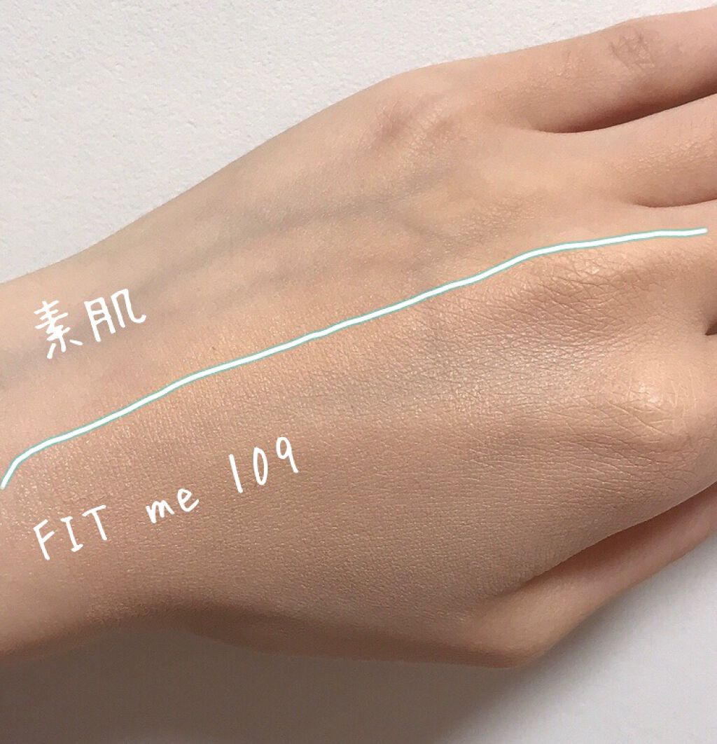 フィットミー リキッドファンデーション R 109/MAYBELLINE NEW YORK/リキッドファンデーションを使ったクチコミ（3枚目）