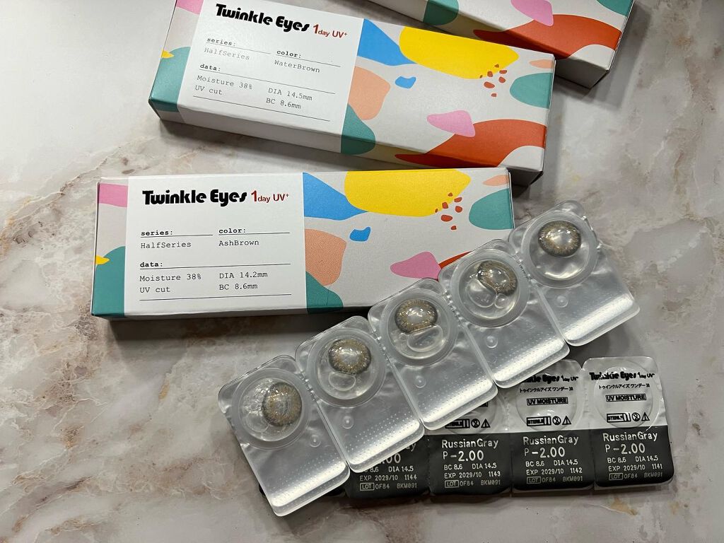 トゥインクルアイズ ワンデー UV+ ハーフシリーズ/TwinkleEyes/ワンデー(1DAY)カラコンを使ったクチコミ(4枚目)