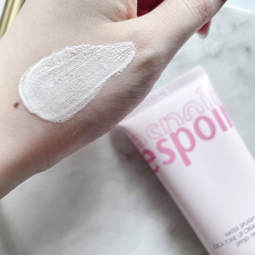 ウォータースプラッシュシカトーンアップクリーム/espoir/化粧下地を使ったクチコミ（2枚目）