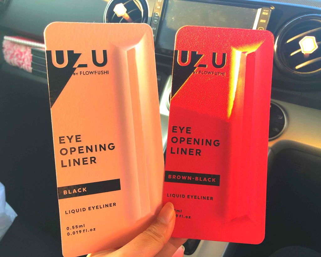 EYE OPENING LINER/UZU BY FLOWFUSHI/リキッドアイライナーを使ったクチコミ(1枚目)