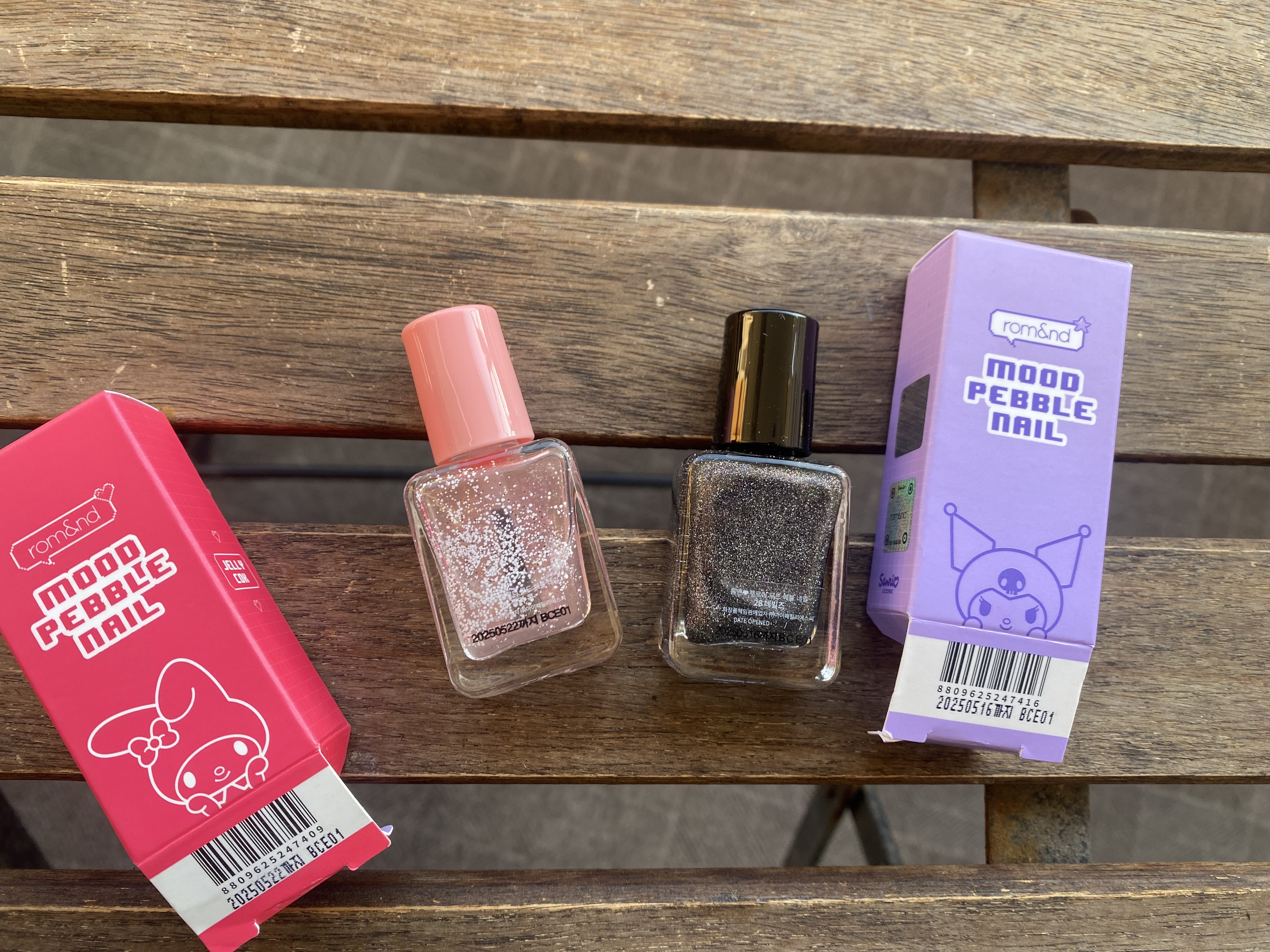 マイメロディムードペブルネイル  27ゼリーコック/rom&nd/マニキュアを使ったクチコミ（2枚目）