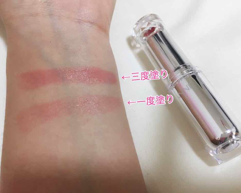 ラスティンググロスリップ/CEZANNE/口紅を使ったクチコミ（3枚目）