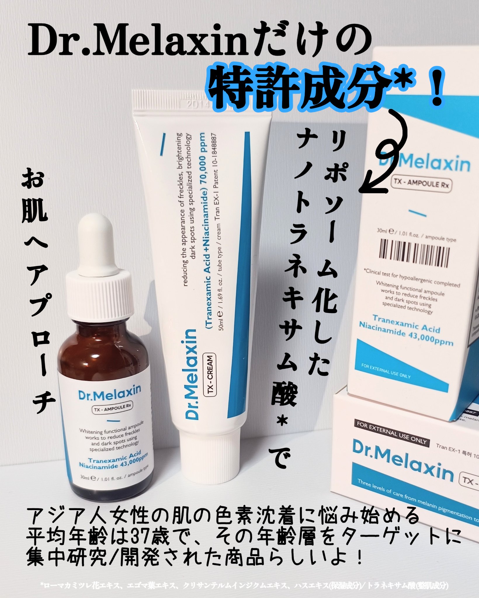 TX - AMPOULE Rx/Dr.Melaxin/美容液を使ったクチコミ（2枚目）