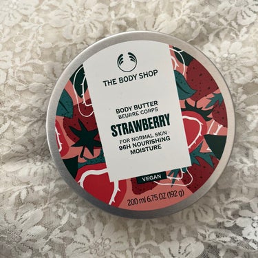 THE BODY SHOPボディバター ストロベリー
とってもあまーいいちご🍓 お風呂上がりに乾燥しやすい腕と足に塗りたくってます笑
もっちもちの肌になるし、なんせいい匂いすぎてお気に入りです🎶 