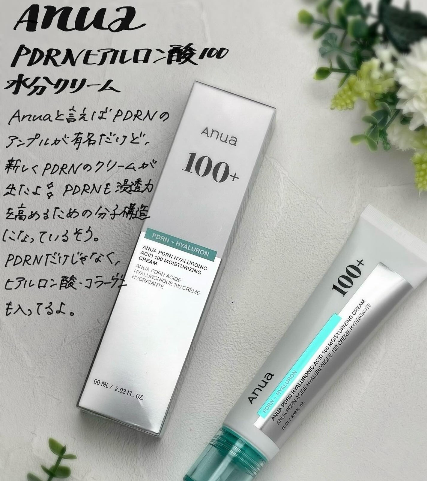 PDRNヒアルロン酸100 モイスチャライジングクリーム/Anua/フェイスクリームを使ったクチコミ(1枚目)