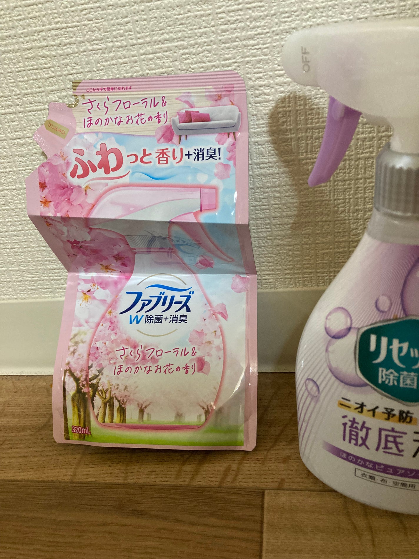 さくらフローラル&ほのかなお花の香り/ファブリーズ/ファブリックミストを使ったクチコミ(1枚目)