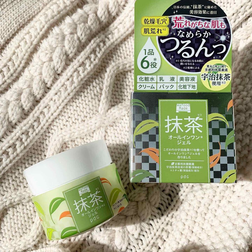 ワフードメイド 宇治抹茶オールインワンジェル/pdc/オールインワン化粧品を使ったクチコミ（1枚目）