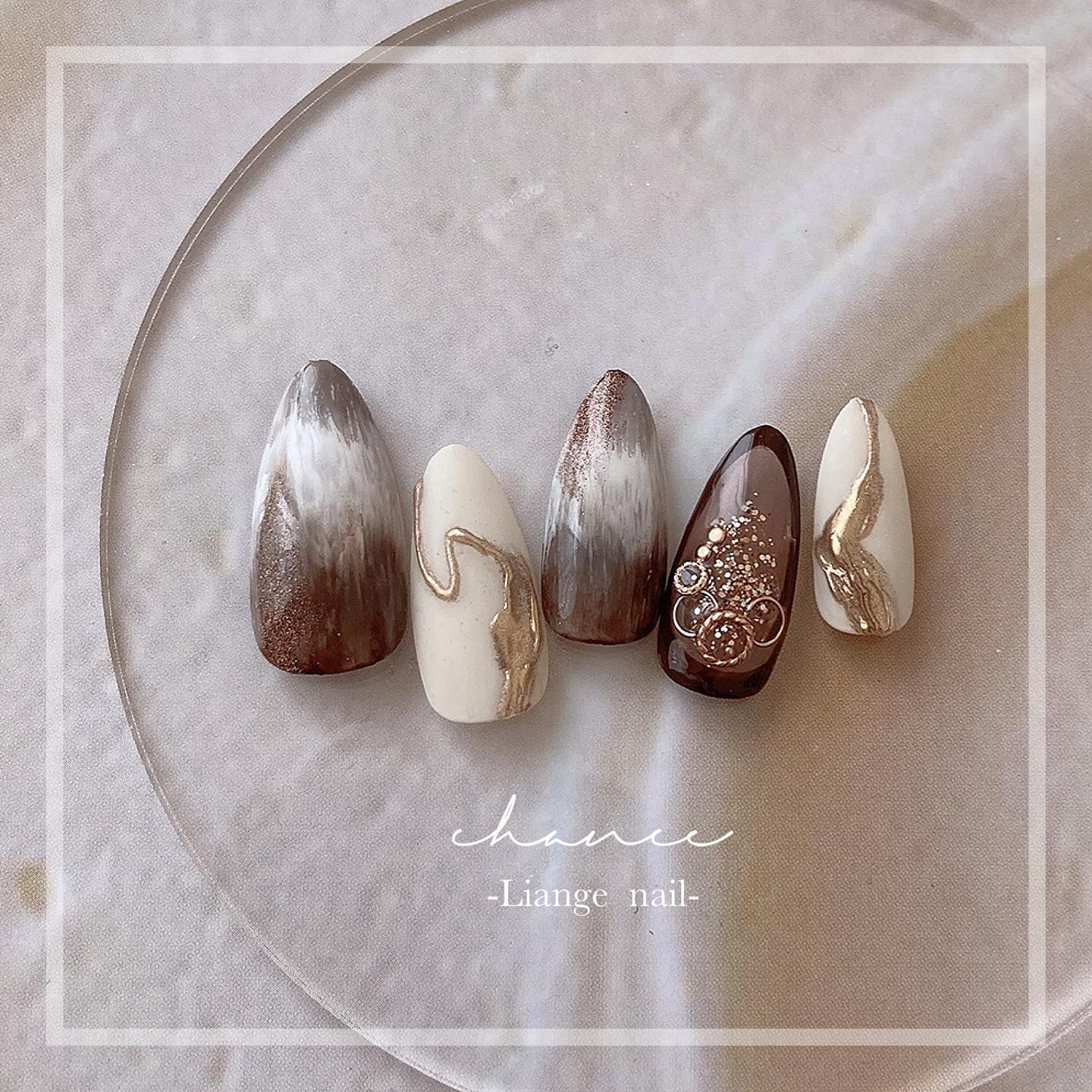 #リアンジェネイル,#柏ネイル,#ネイル,#トレンドネイル,#ニュアンスネイルのネイルデザイン