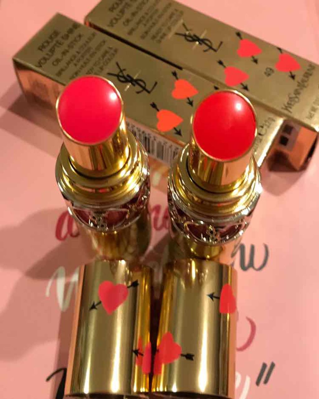 ルージュ ヴォリュプテ シャイン/YVES SAINT LAURENT BEAUTE/口紅を使ったクチコミ(3枚目)