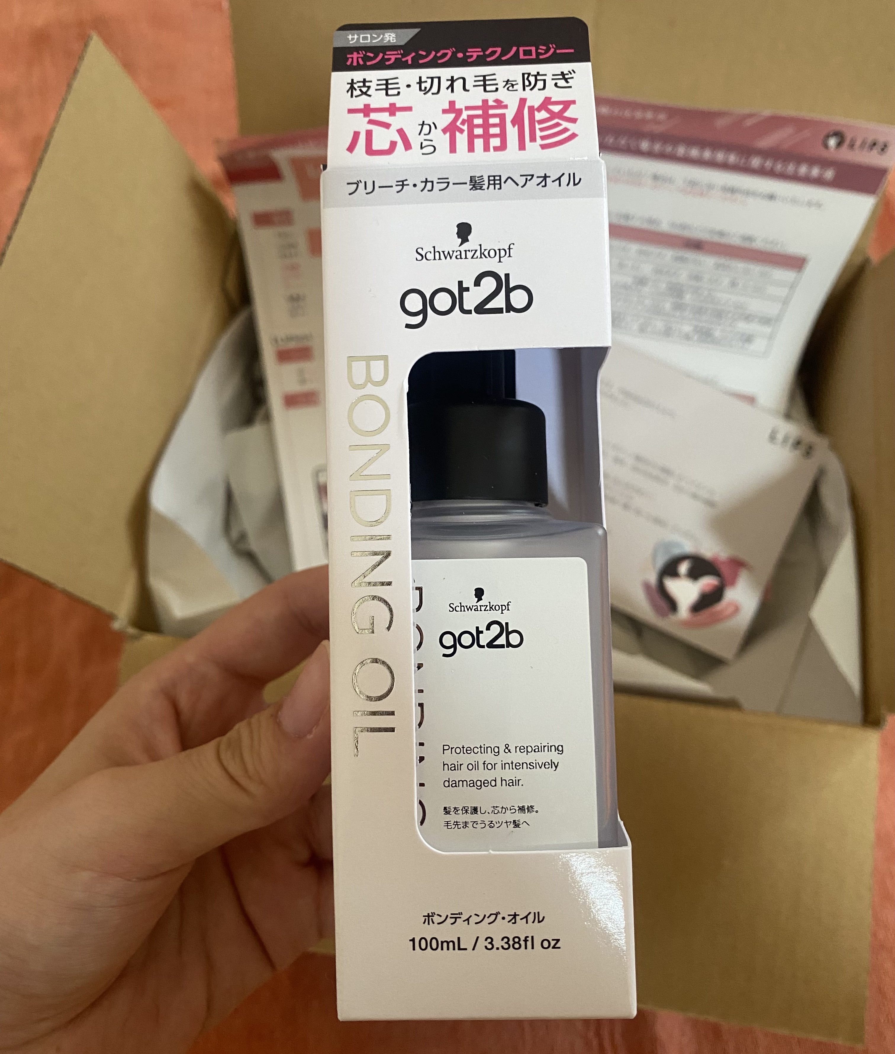 ボンディング・オイル/got2b/ヘアオイルを使ったクチコミ（2枚目）