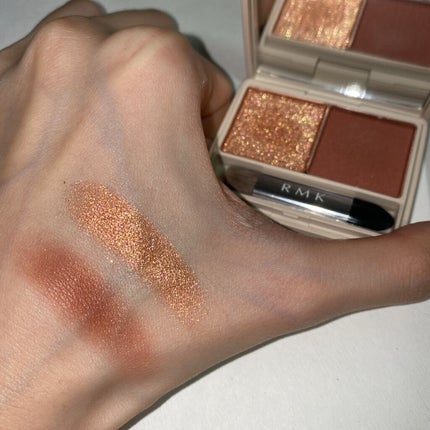 スプリングブレイズ デュオアイシャドウ/RMK/アイシャドウパレットを使ったクチコミ(3枚目)