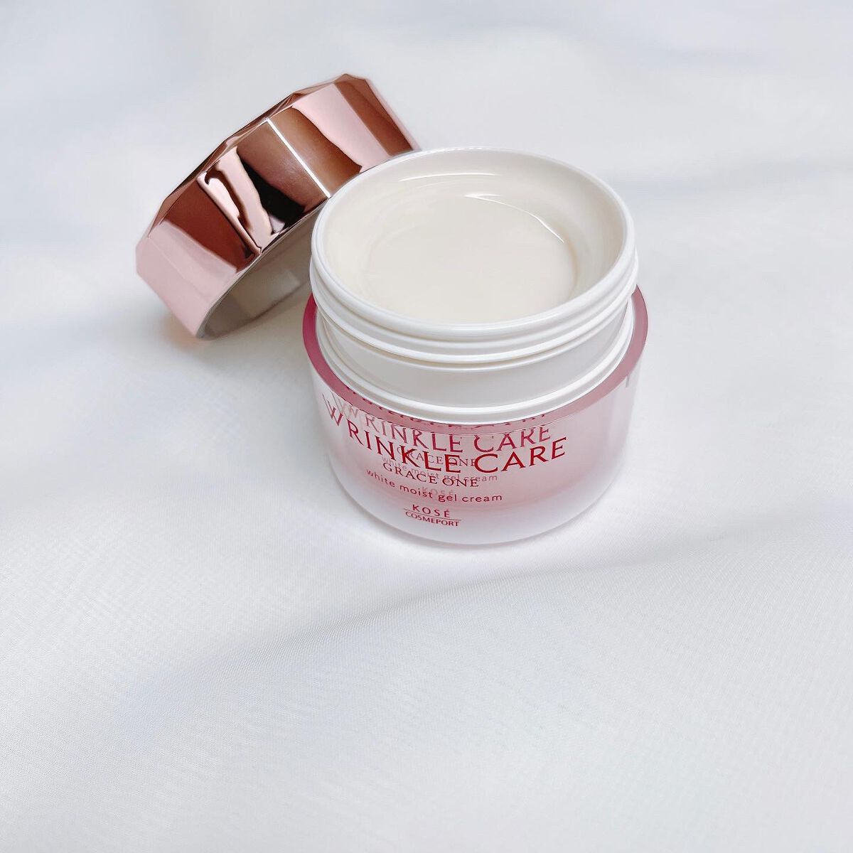 リンクルケア ホワイト モイストジェルクリーム/グレイスワン/オールインワン化粧品を使ったクチコミ(2枚目)