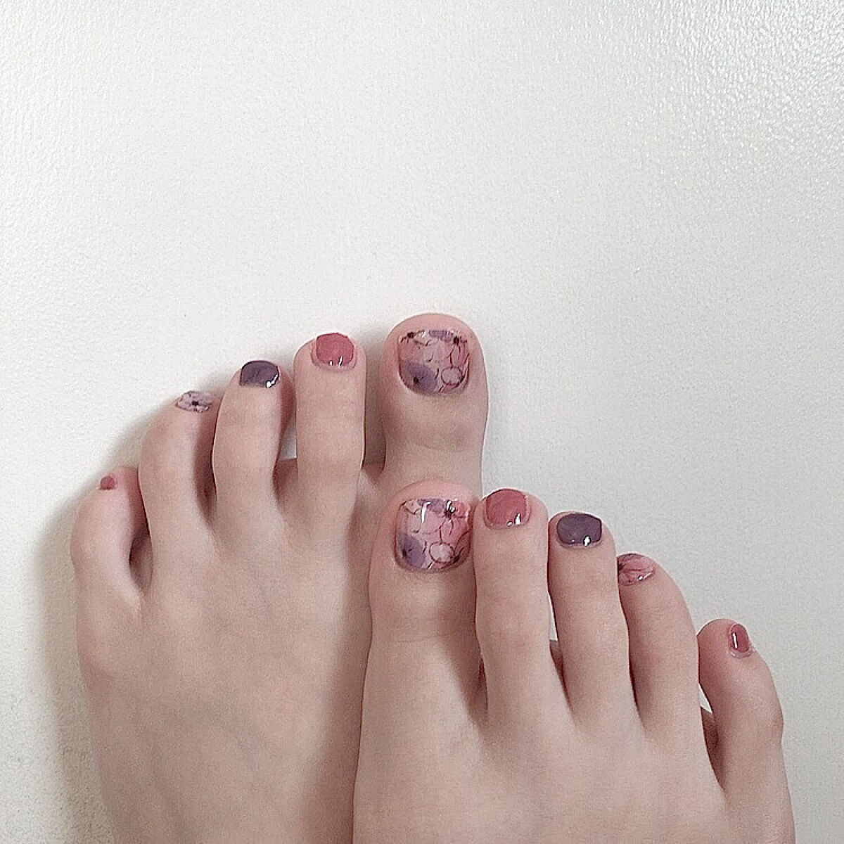 ネイルシール/Qoo10/ネイルシールを使ったクチコミ（1枚目）