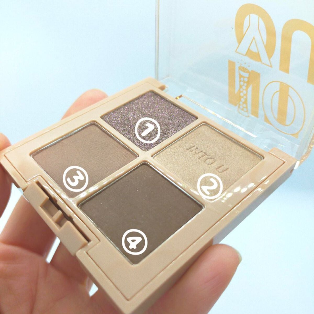テイスティングライフアイシャドウパレット/INTO U/アイシャドウパレットを使ったクチコミ(2枚目)