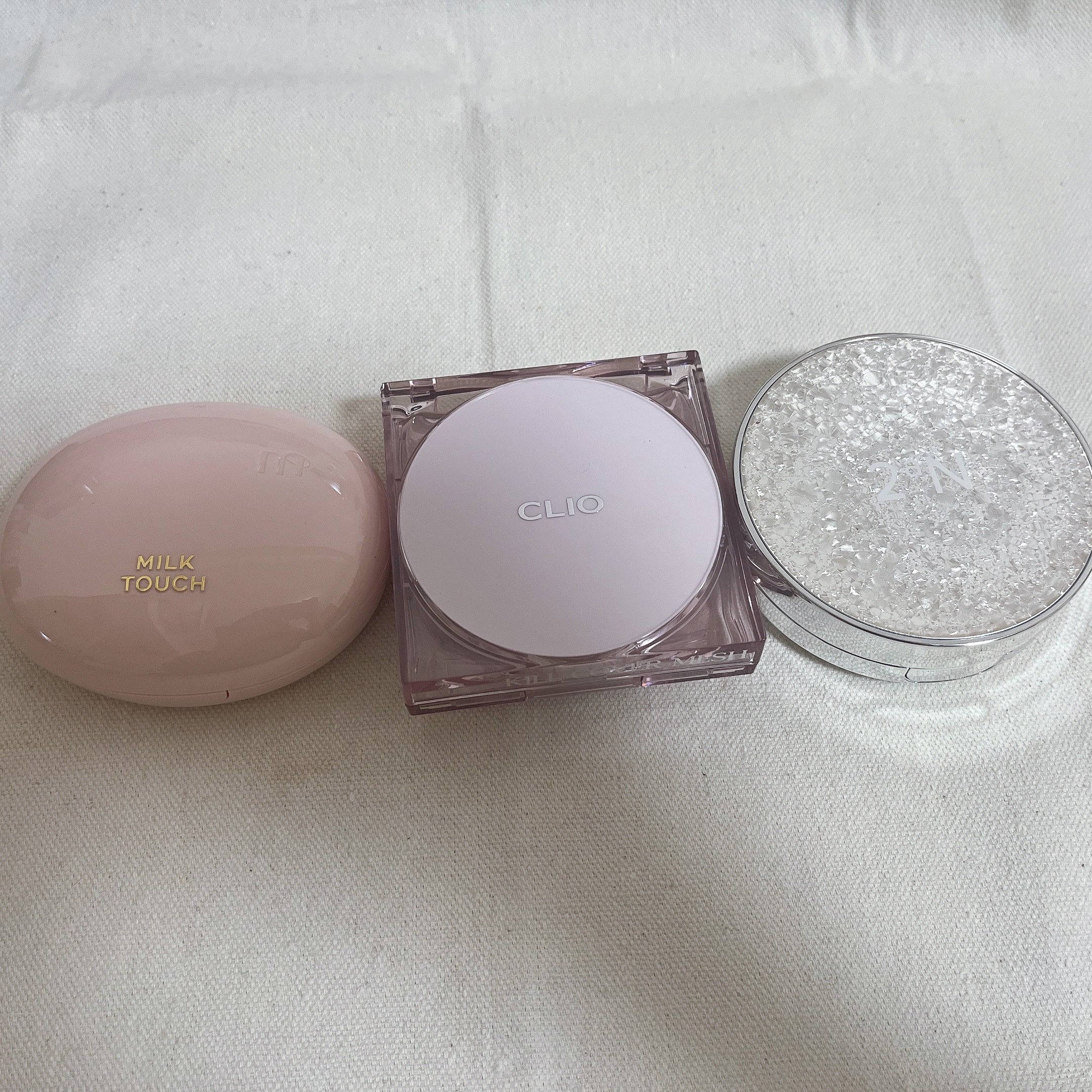 オールデイスキンフィットミルキーグロウクッション/Milk Touch/クッションファンデーションを使ったクチコミ（2枚目）