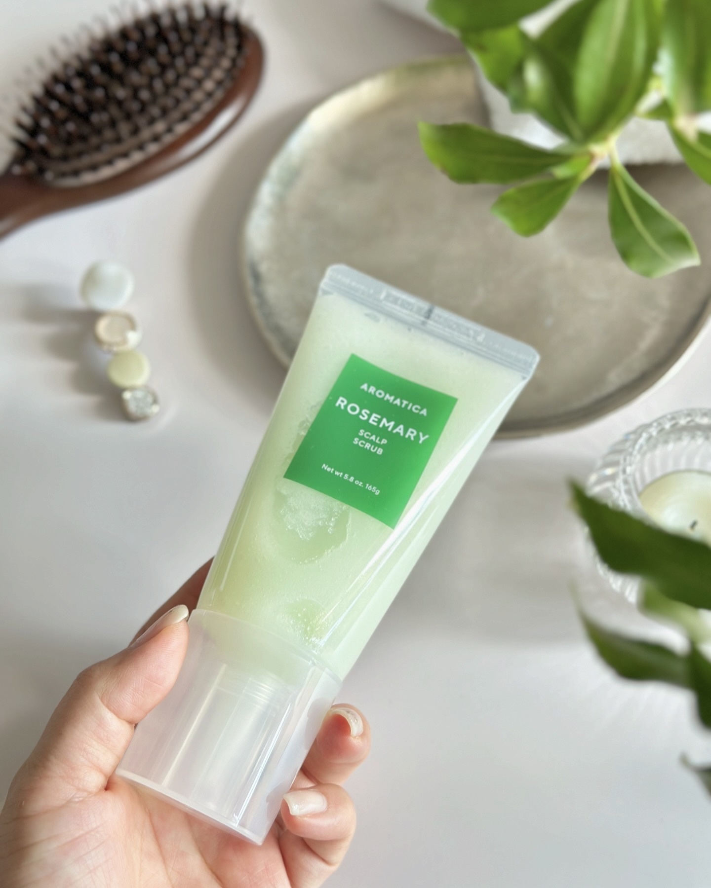 ローズマリー スカルプ スクラブ/AROMATICA/ヘッドスクラブを使ったクチコミ（3枚目）