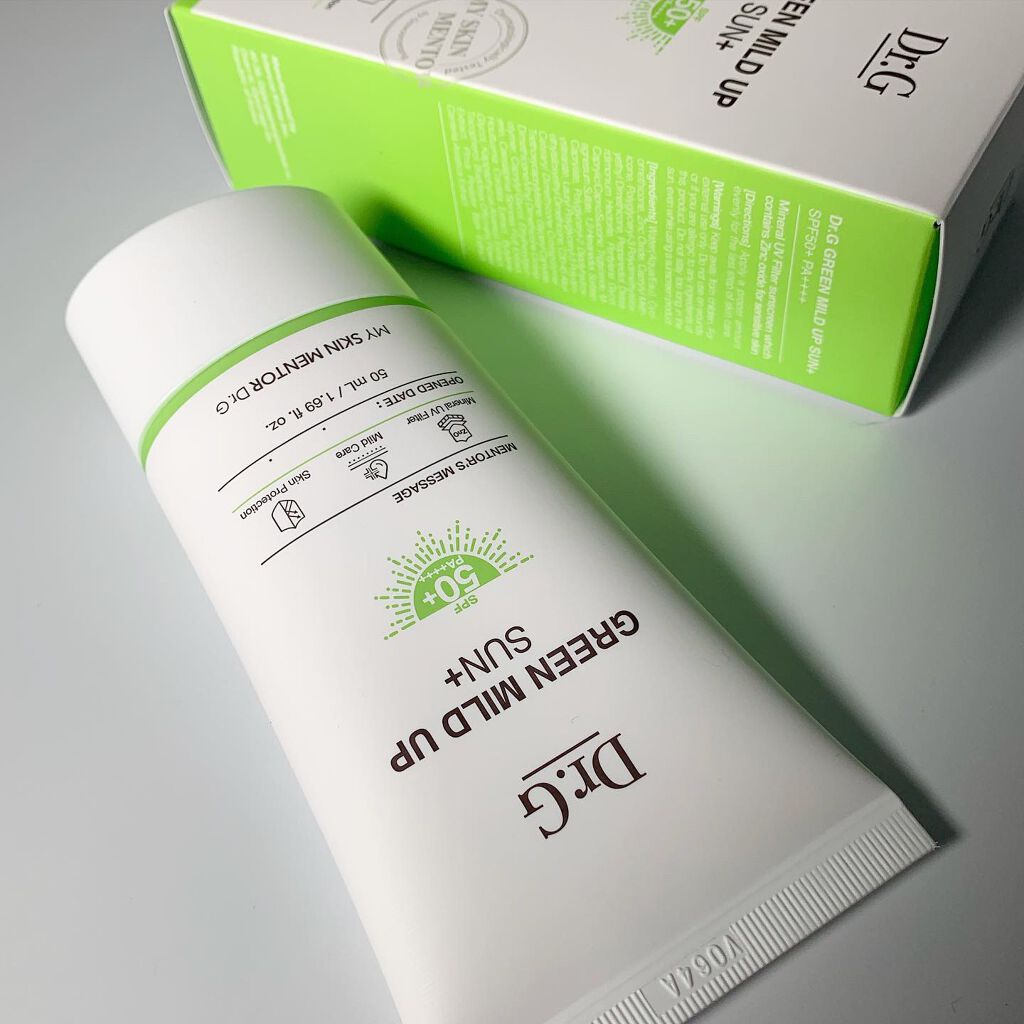 グリーンマイルドアップサンプラス/Dr.G/日焼け止めクリームを使ったクチコミ(1枚目)