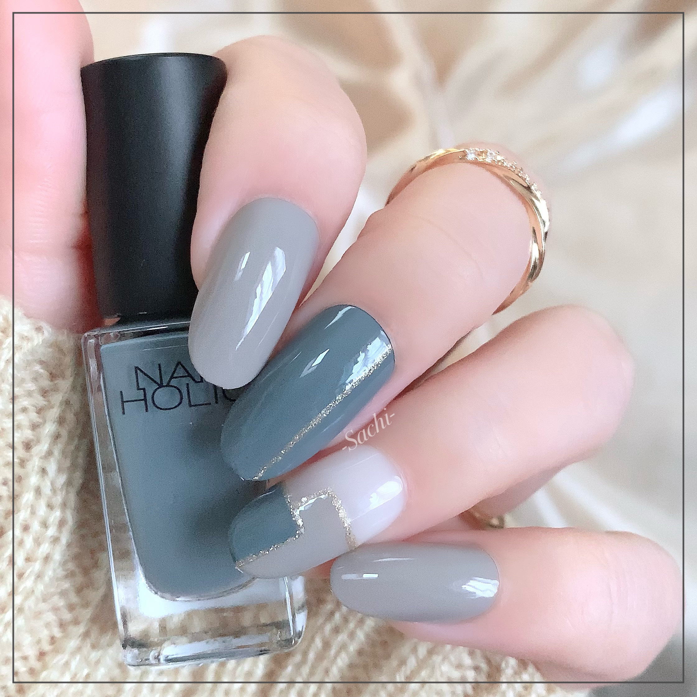 ネイルホリック Nostalgic color GY034/ネイルホリック/マニキュアを使ったクチコミ（1枚目）