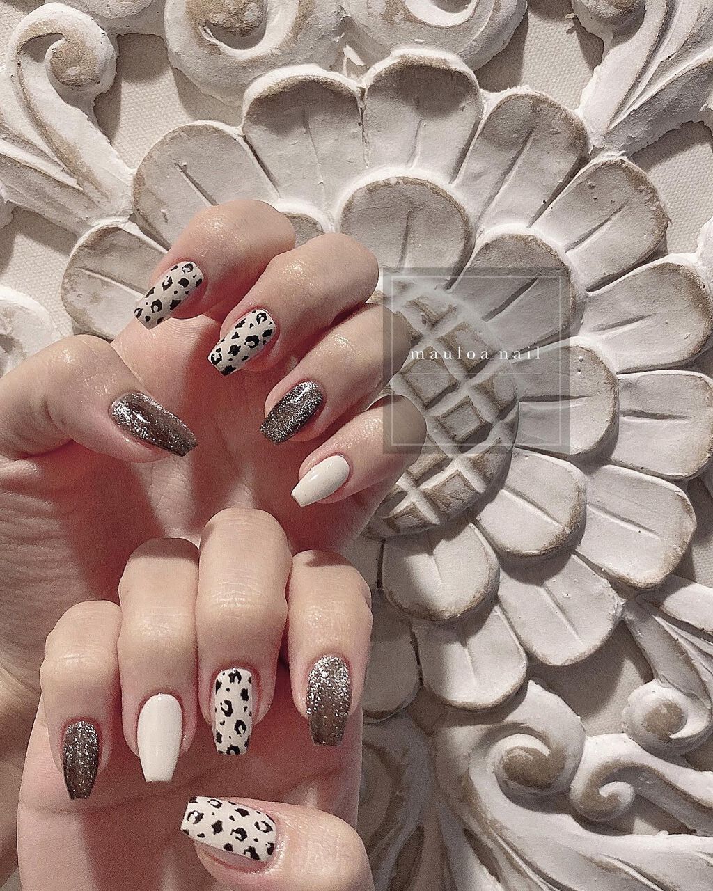 mauloa_nail on LIPS 「・ アニマルネイル🐆・・#ネイル#ネイルデザイン#秋ネイル..」(1枚目)