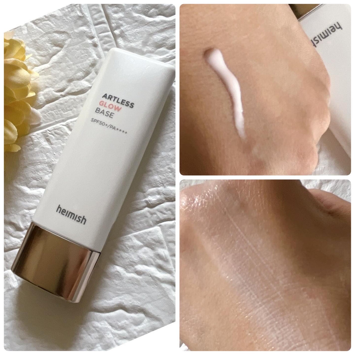 アートレスグロウベース/heimish/化粧下地を使ったクチコミ(2枚目)