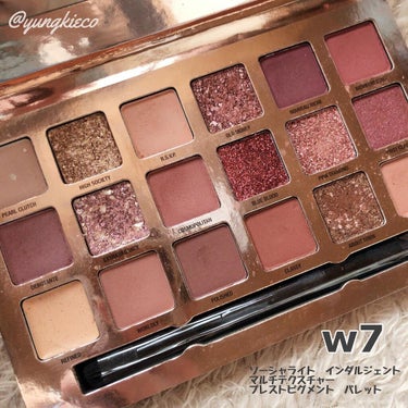 Socialite Indulgent Multi-Textured Pressed Pigment Palette/ W7/パウダーアイシャドウを使ったクチコミ（1枚目）