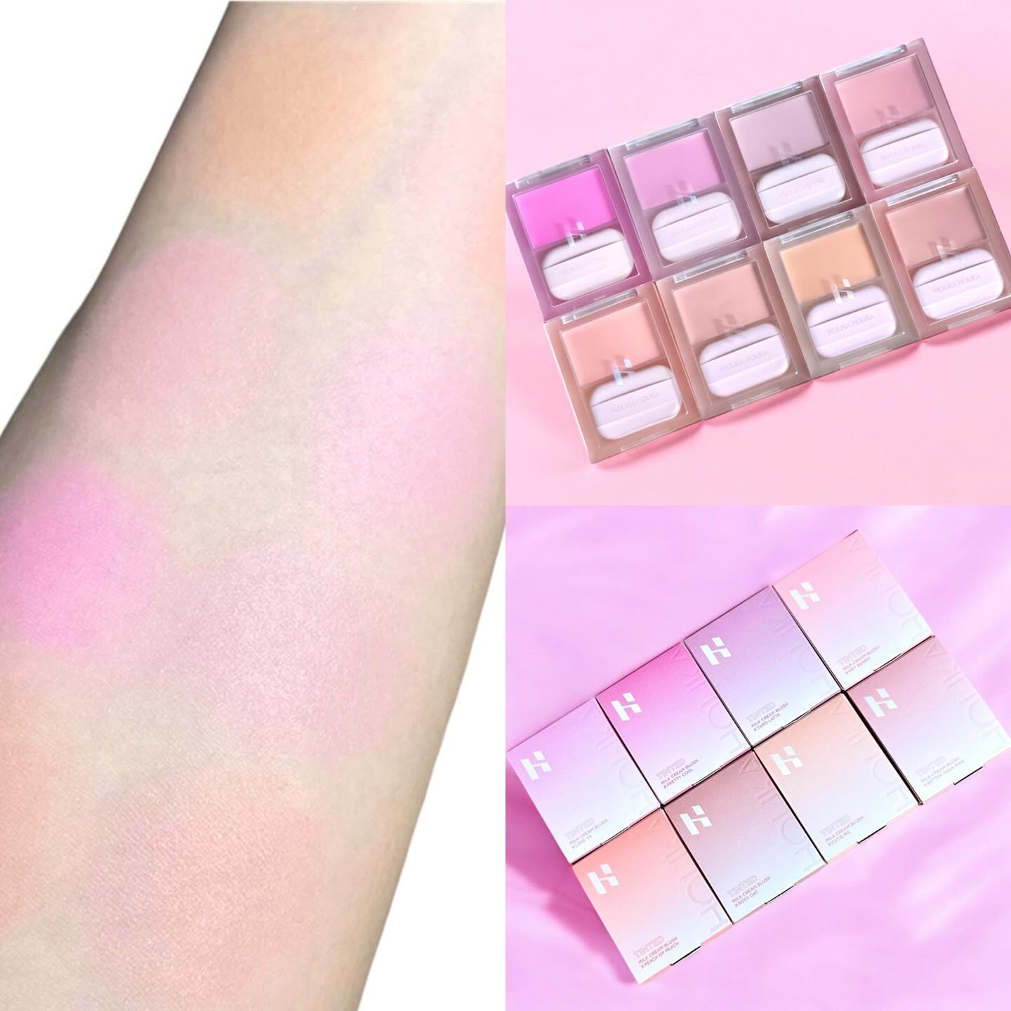 ティンテッドミルククリームブラッシュ /HOLIKA HOLIKA/ジェル・クリームチークを使ったクチコミ（1枚目）