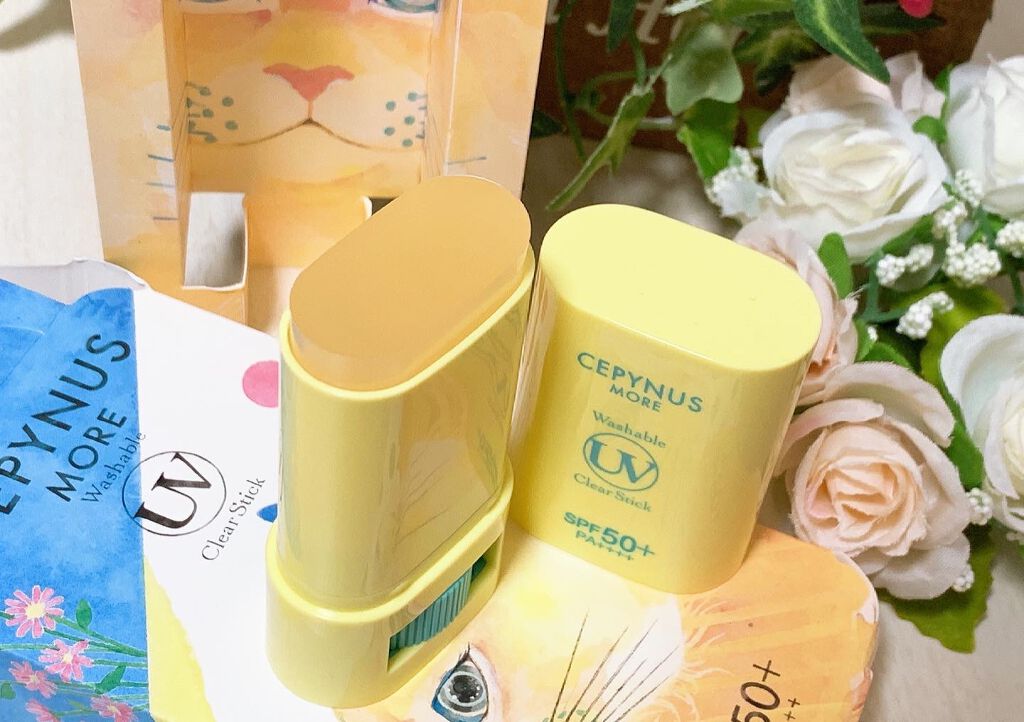 ウォッシャブル UV クリアスティック/CEPYNUS MORE(セピナス モア)/日焼け止めスティックを使ったクチコミ（1枚目）