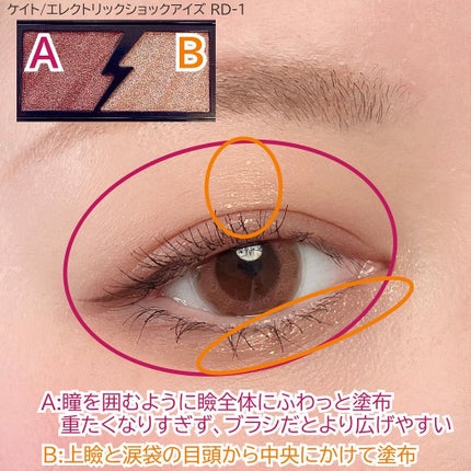 エレクトリックショックアイズ /KATE/アイシャドウパレットを使ったクチコミ(3枚目)