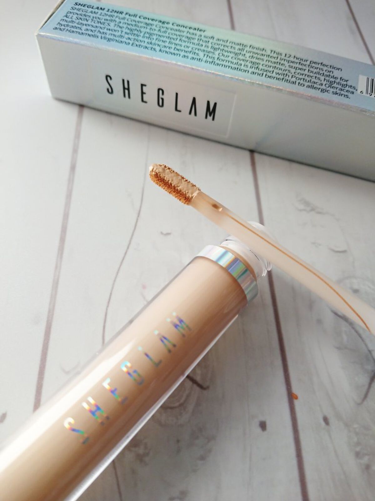 SHEGLAM 12hフルカバレッジ コンシーラー のクチコミ「SHEGLAM 12hフルカバレッジ コンシーラー  
SHEGLAMのコスメを初めて買ってみ.....」（3枚目）