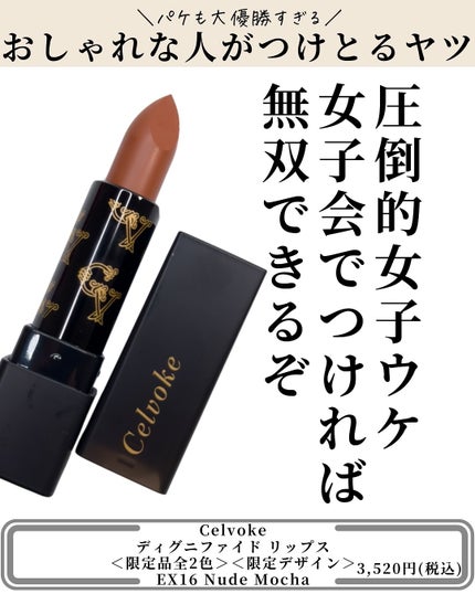 ディグニファイド リップス/Celvoke/口紅を使ったクチコミ(7枚目)
