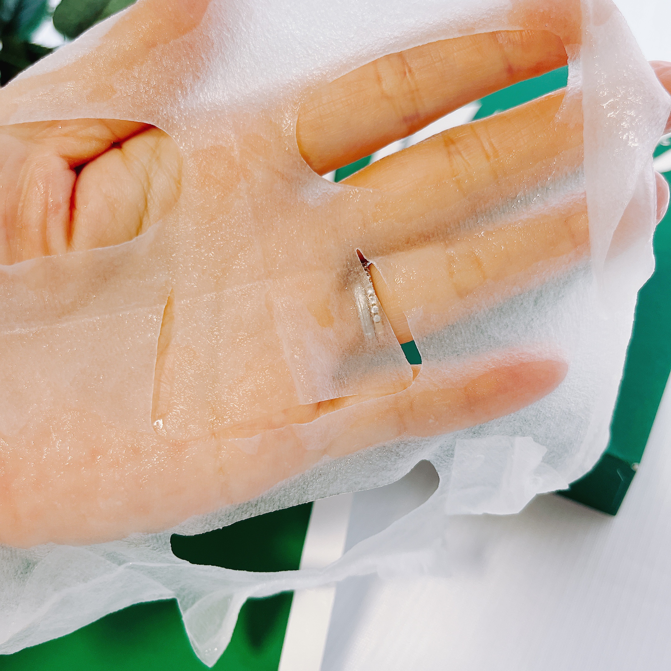 酒粕フェイスマスク 7枚入り（個包装）/NAIA/シートマスク・パックを使ったクチコミ（3枚目）