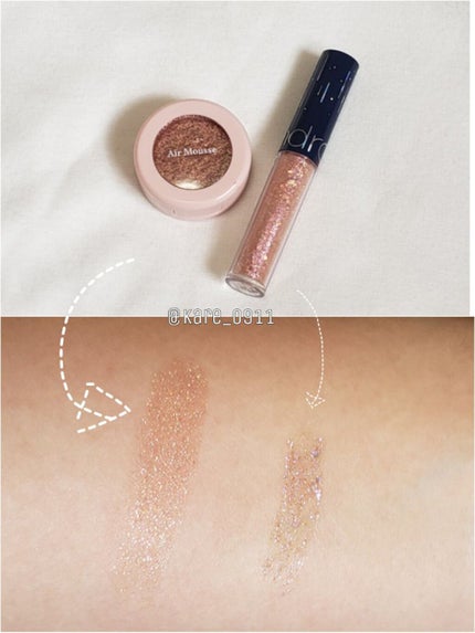 ピクニック エアームースアイズ/ETUDE/ジェル・クリームアイシャドウを使ったクチコミ(4枚目)