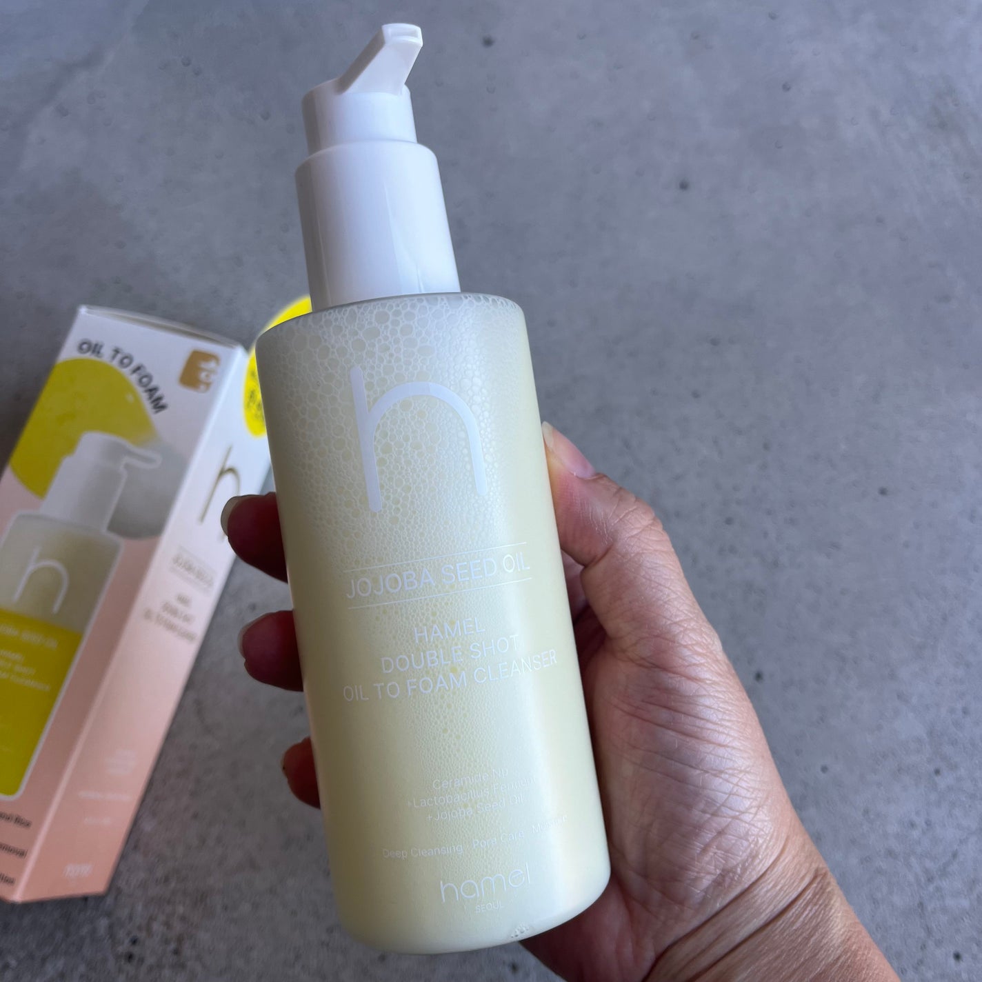 ダブルショットオイルトゥーフォームクレンザー/HAMEL/オイルクレンジングを使ったクチコミ(2枚目)