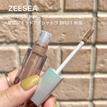 ダイヤモンドシリーズ 星空リキッドアイシャドウ/ZEESEA/リキッドアイシャドウを使ったクチコミ(2枚目)