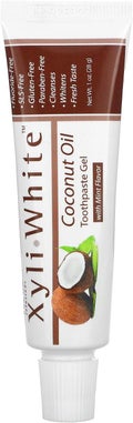 xyli white coconut oil toothpaste gel / Now Foods