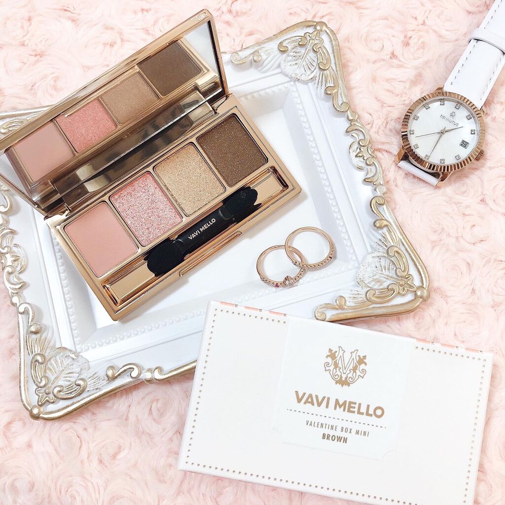 バレンタインボックスミニ/VAVI MELLO/アイシャドウパレットを使ったクチコミ(2枚目)