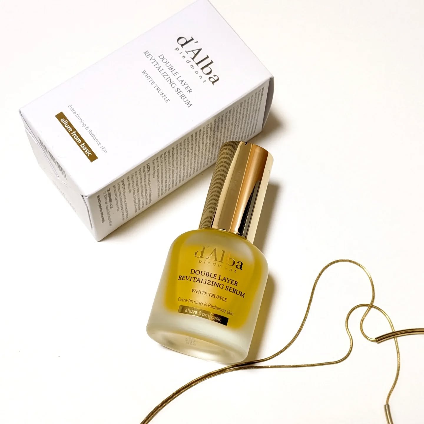 ホワイトトリュフダブルレイヤーリバイタライジングセラム/ダルバ/美容液を使ったクチコミ（1枚目）