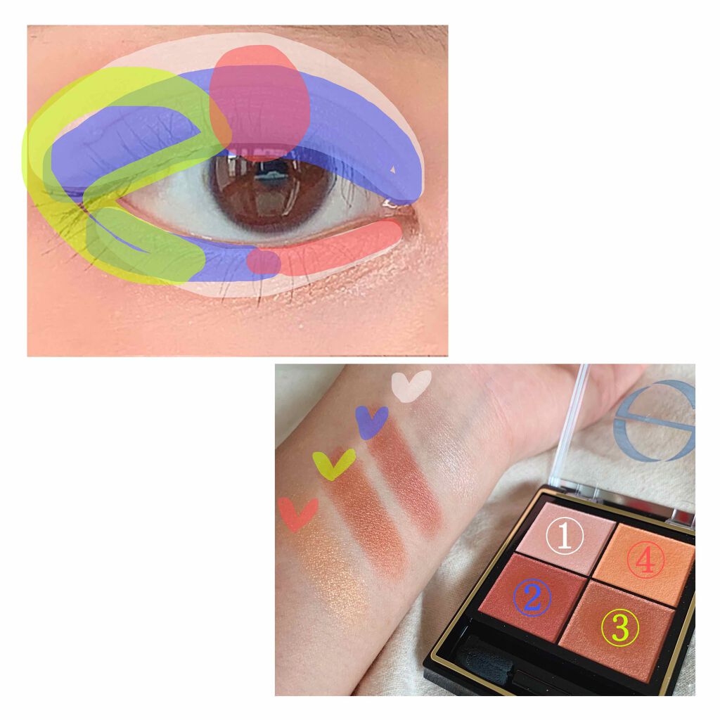 リアルクローズシャドウ/excel/アイシャドウパレットを使ったクチコミ（3枚目）