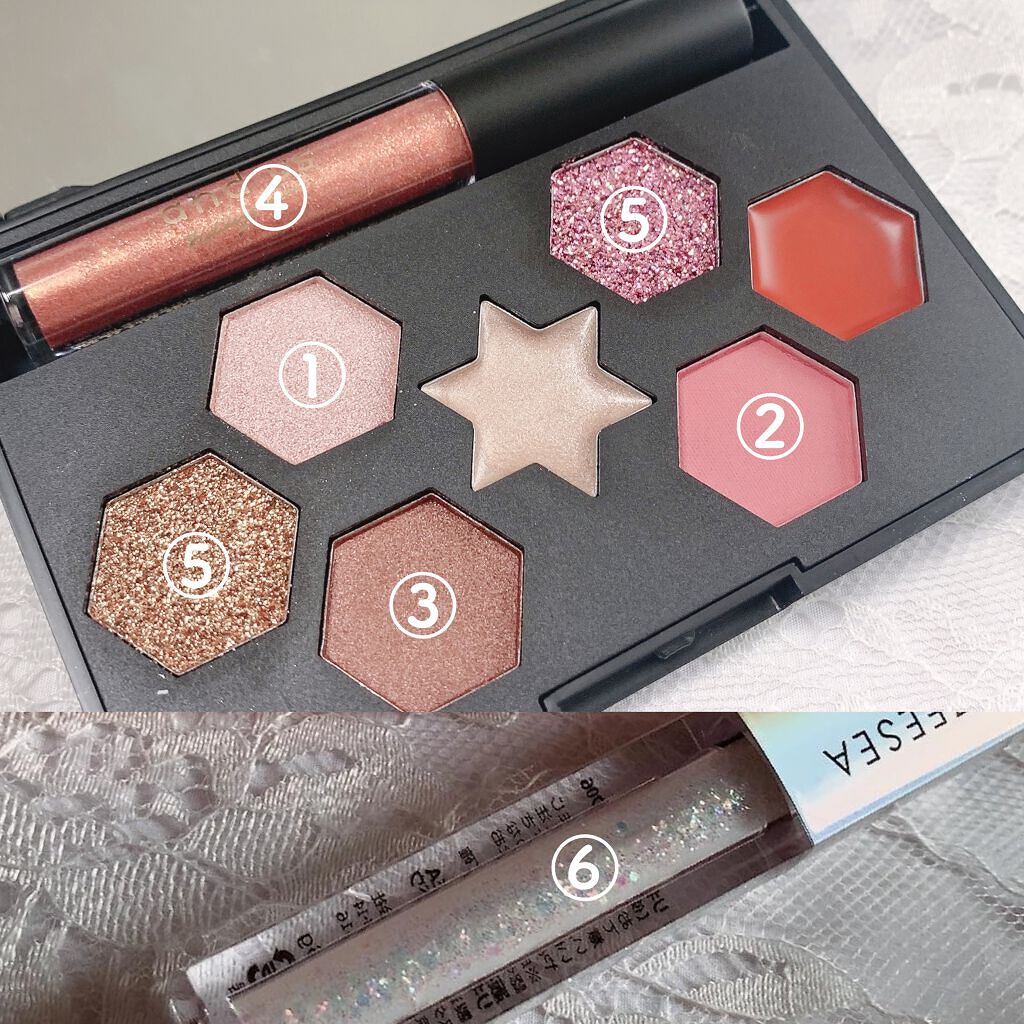 and us  ウィンターコフレパレット  winter night/and us/アイシャドウパレットを使ったクチコミ（3枚目）