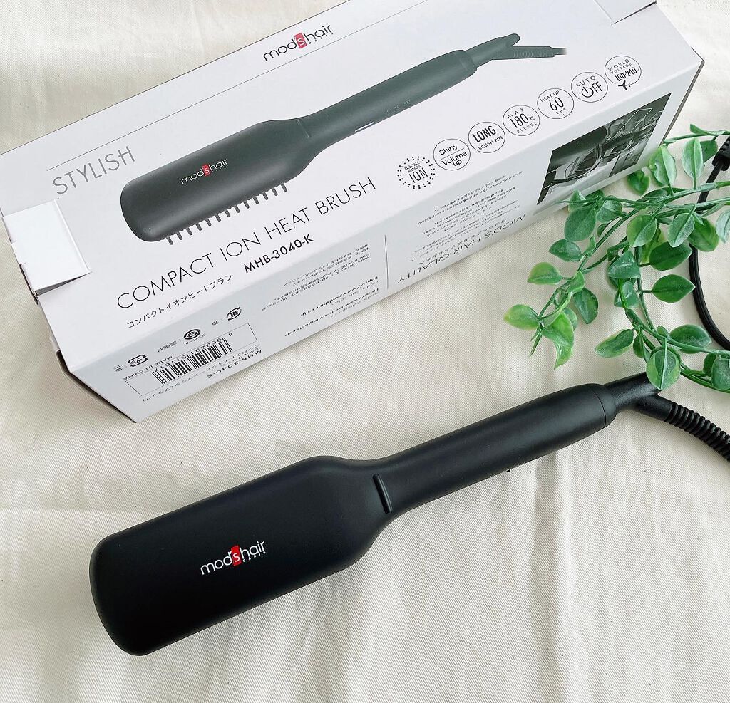 スタイリッシュ コンパクトイオンヒートブラシ MHB-3040-K/mod's hair/ヒートブラシを使ったクチコミ(2枚目)