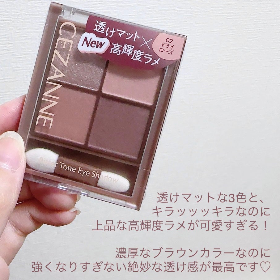 ビタートーンアイシャドウ/CEZANNE/パウダーアイシャドウを使ったクチコミ(2枚目)