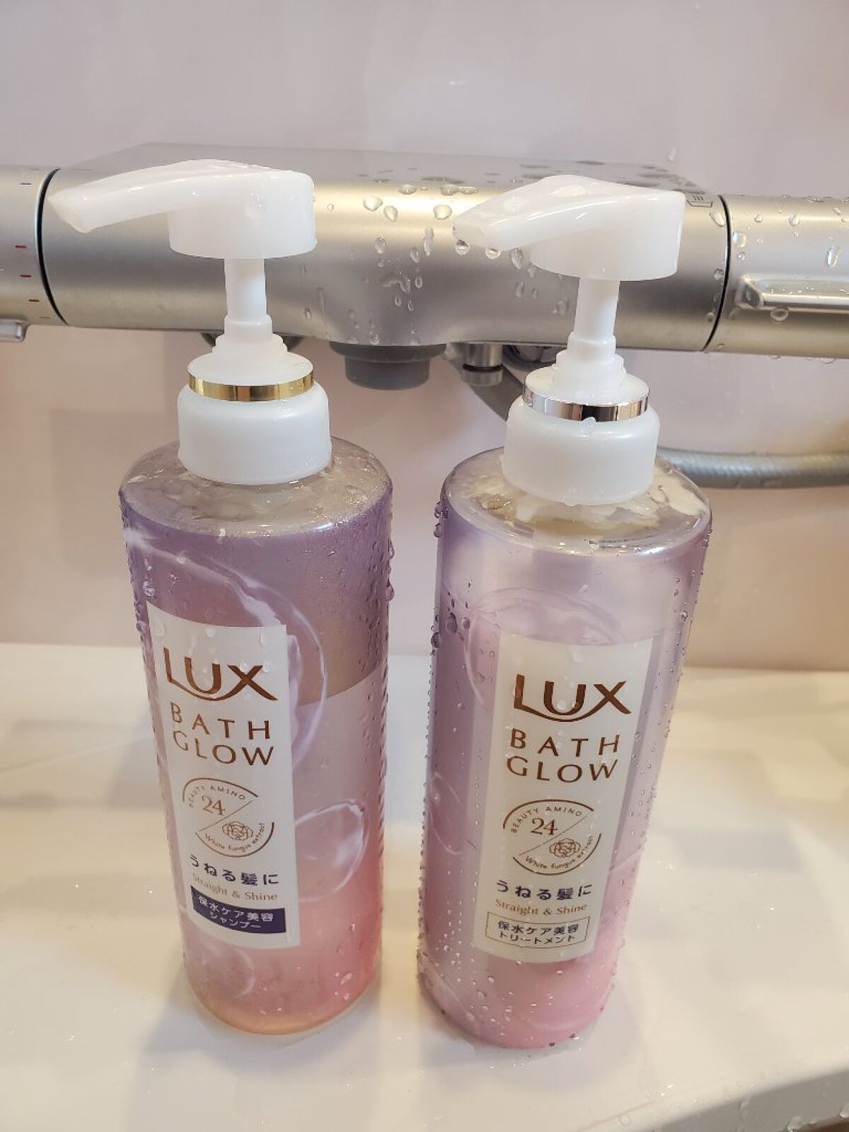 バスグロウ ストレート&シャイン シャンプー/トリートメント/LUX/市販シャンプーを使ったクチコミ（2枚目）